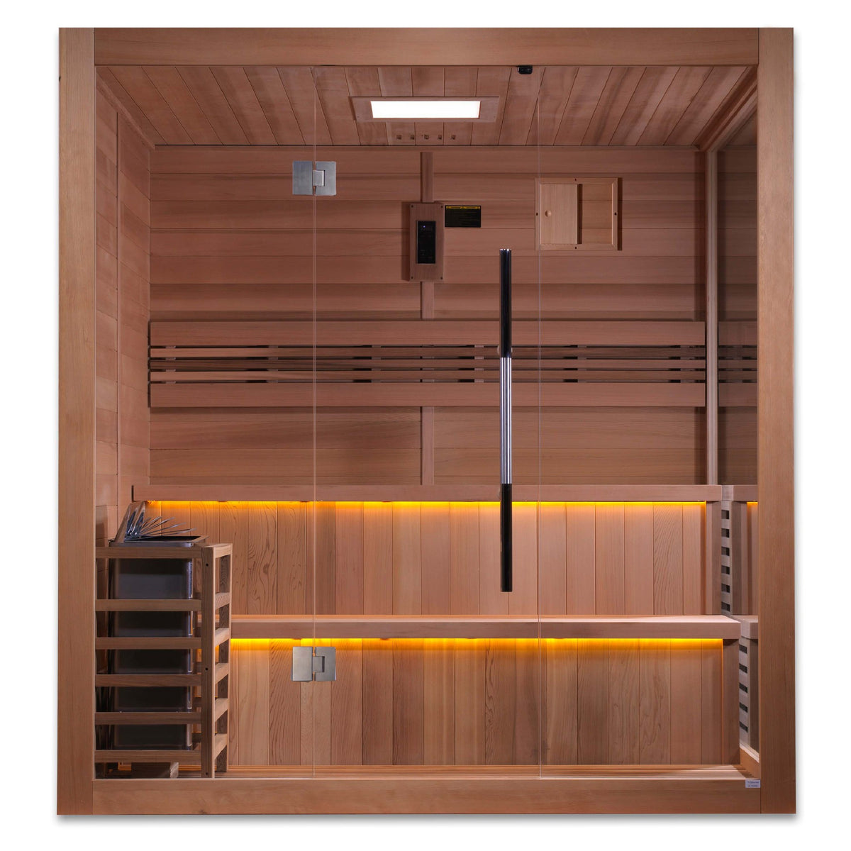 Golden Designs Kuusamo 6-Person Traditional Indoor Sauna, front view