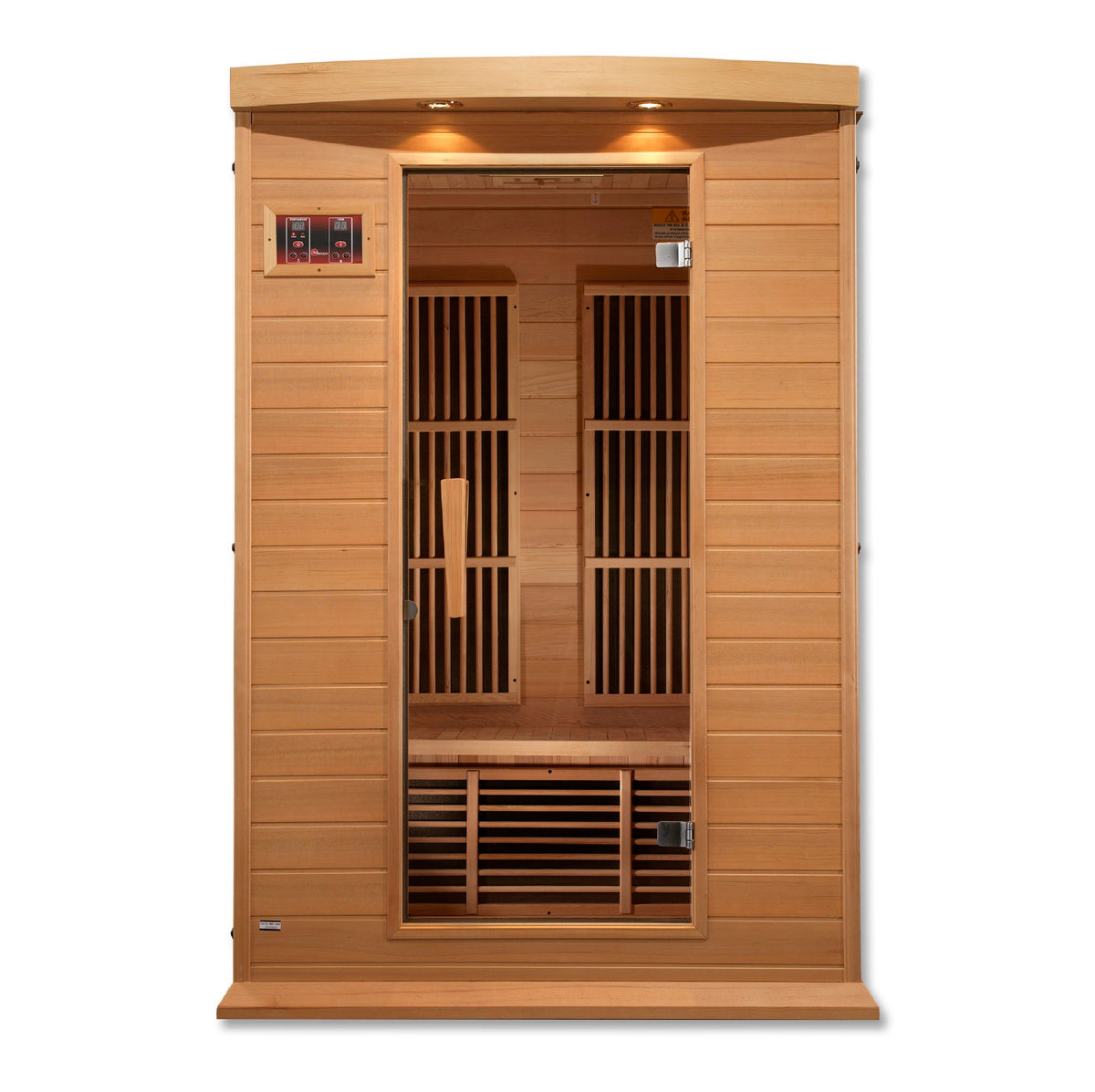 Maxxus 2-Person Low EMF FAR Infrared Sauna, front view