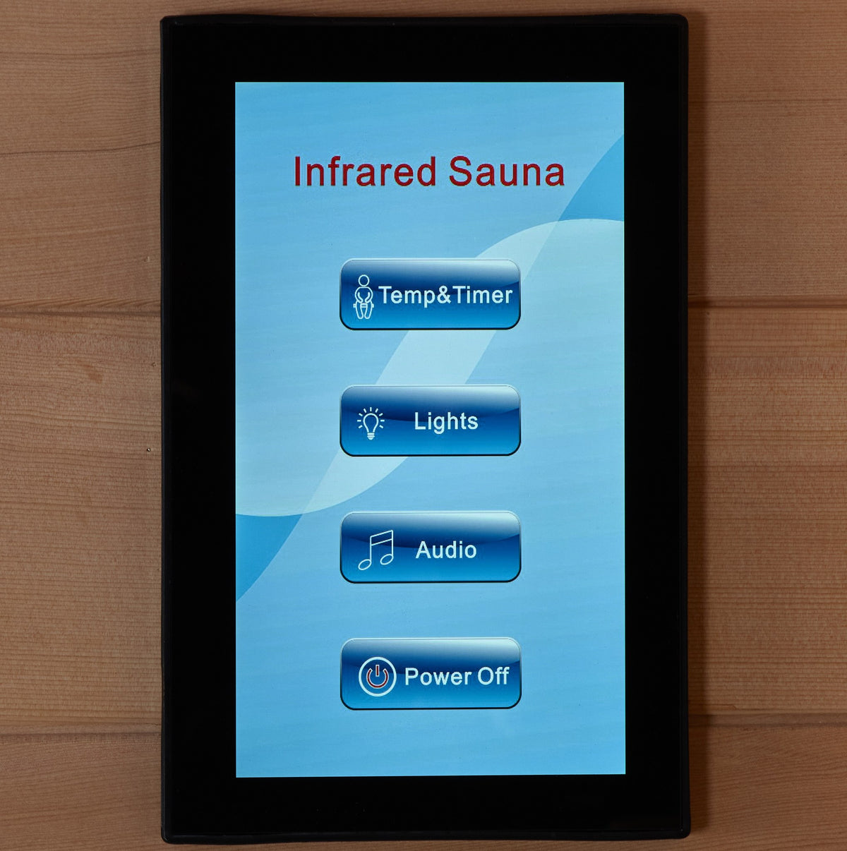 Maxxus sauna touch screen control panel