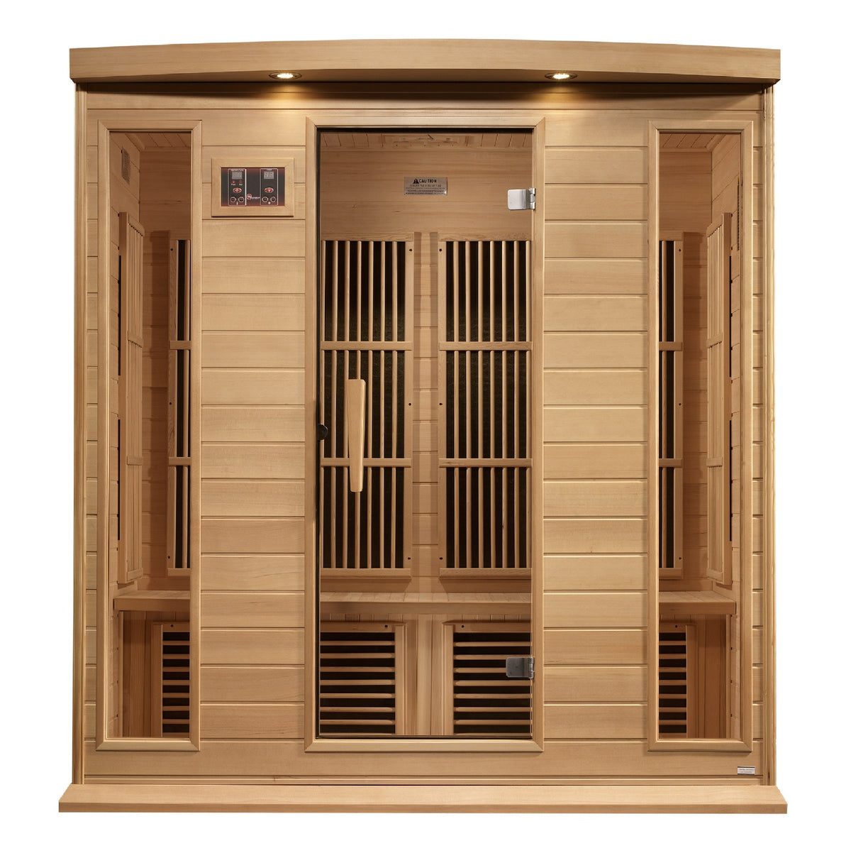 Maxxus 4-Person Near Zero EMF FAR Infrared Sauna, front view