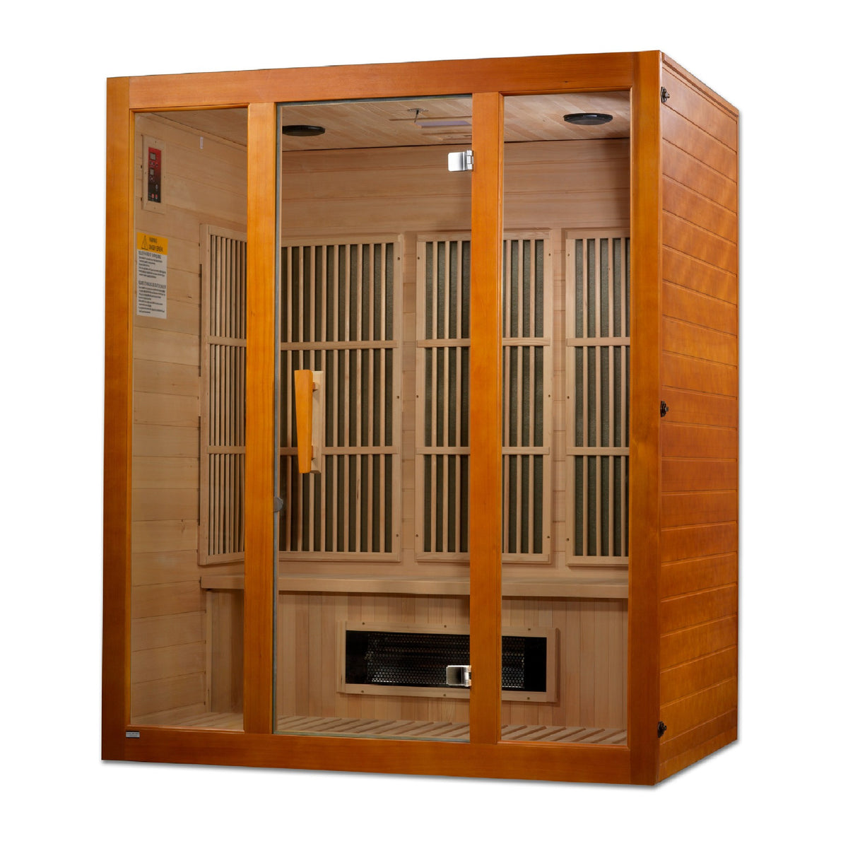 Maxxus Alpine 3-Person Low EMF FAR Infrared Sauna, side angle view