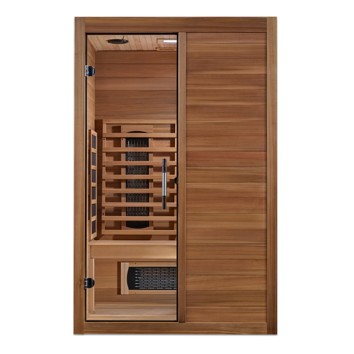 Maxxus S-Line Yoga 2-Person Full Spectrum Near Zero EMF FAR Infrared Sauna, front view
