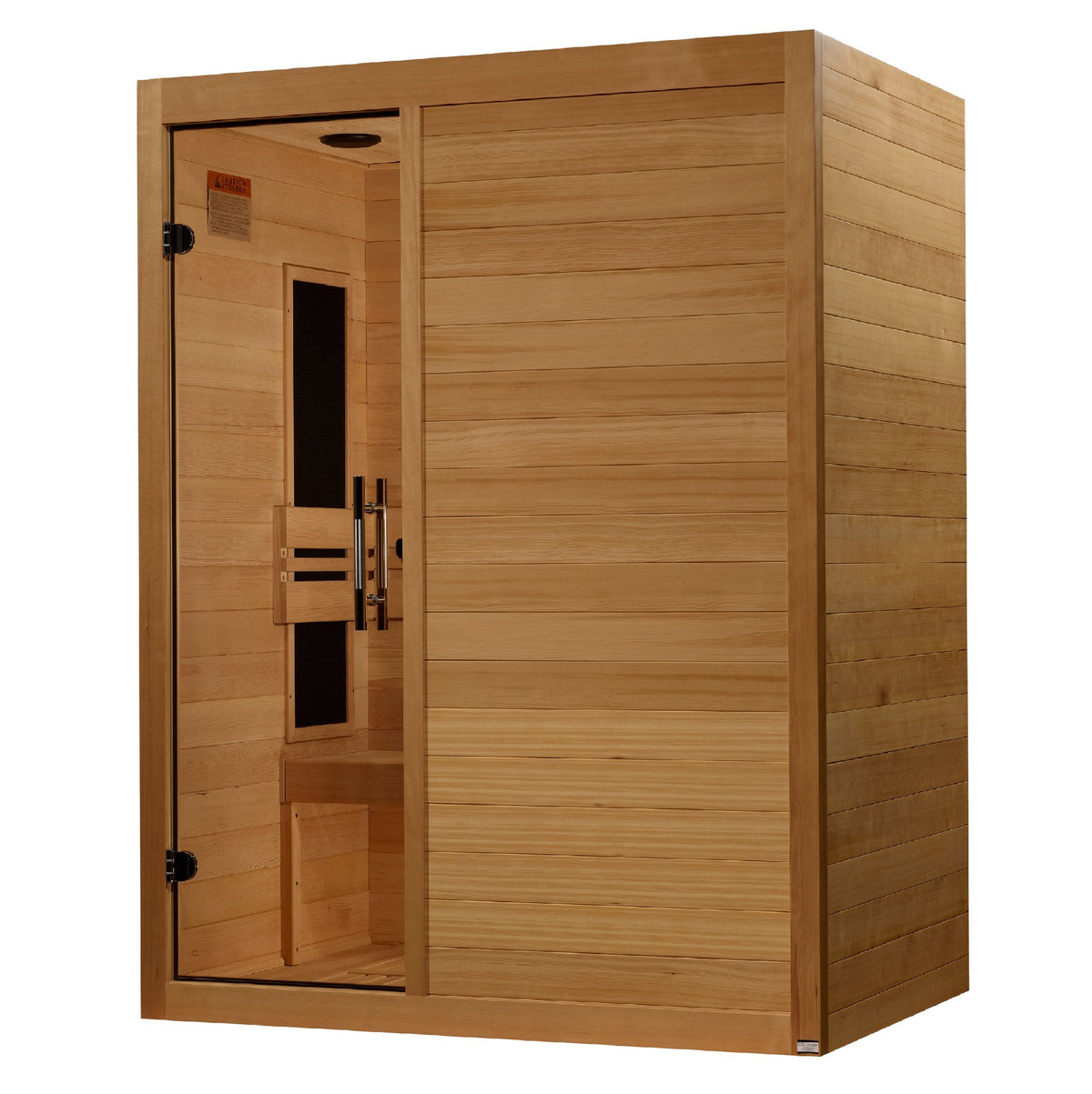 Maxxus S-Line Yoga 3-Person Low EMF FAR Infrared Sauna, side angle view