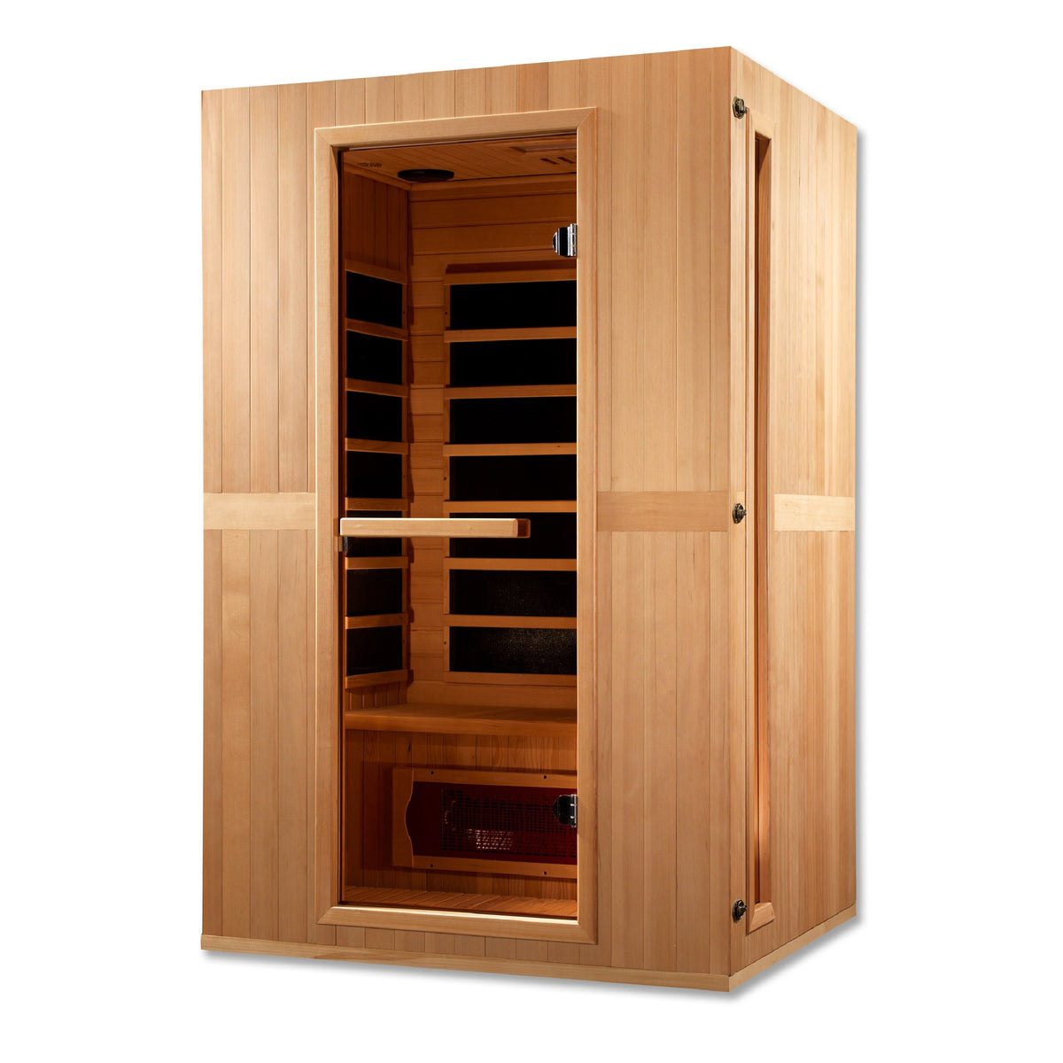 Maxxus Serenity 2-Person Low EMF FAR Infrared Sauna, front angle view