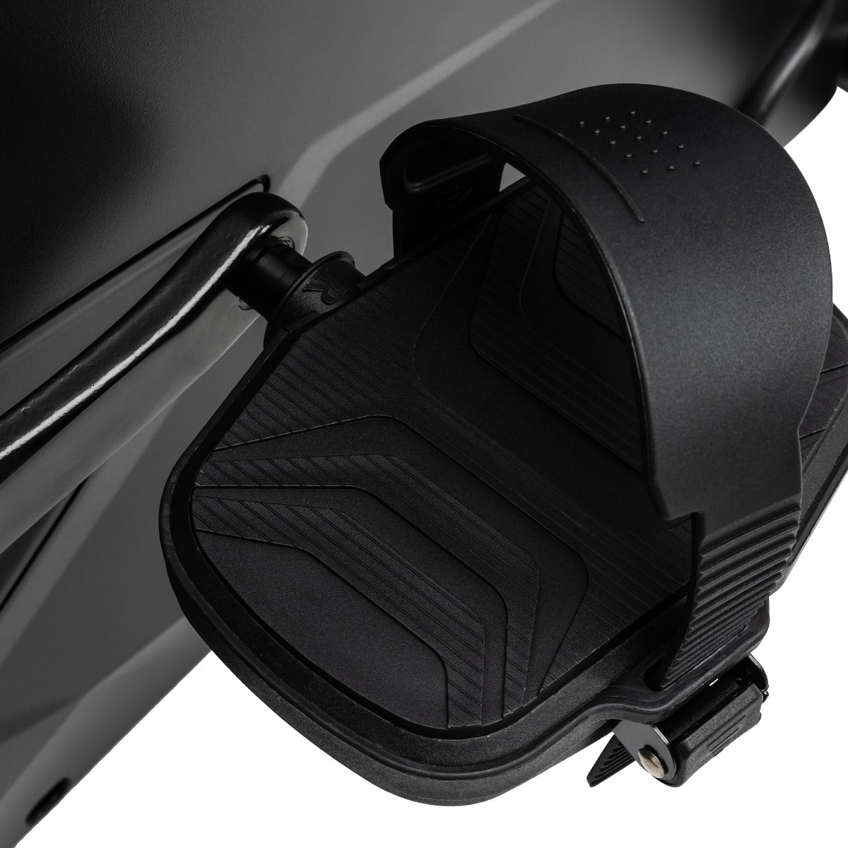 Ratcheting pedal with strap
