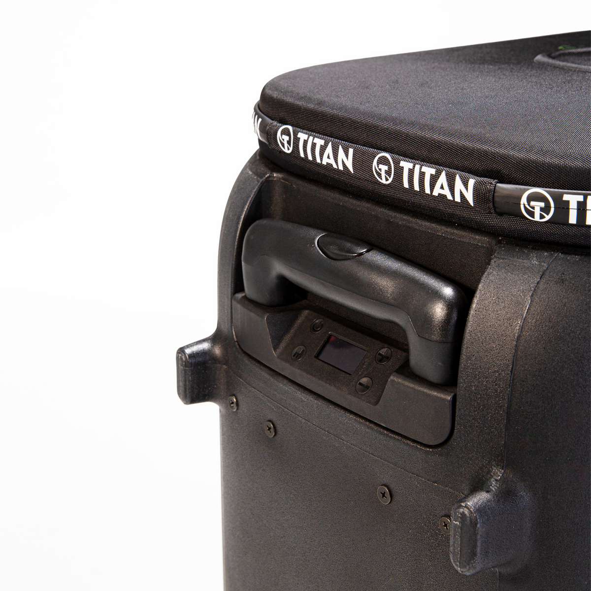 Close-up of the Titan ONE top carry handle