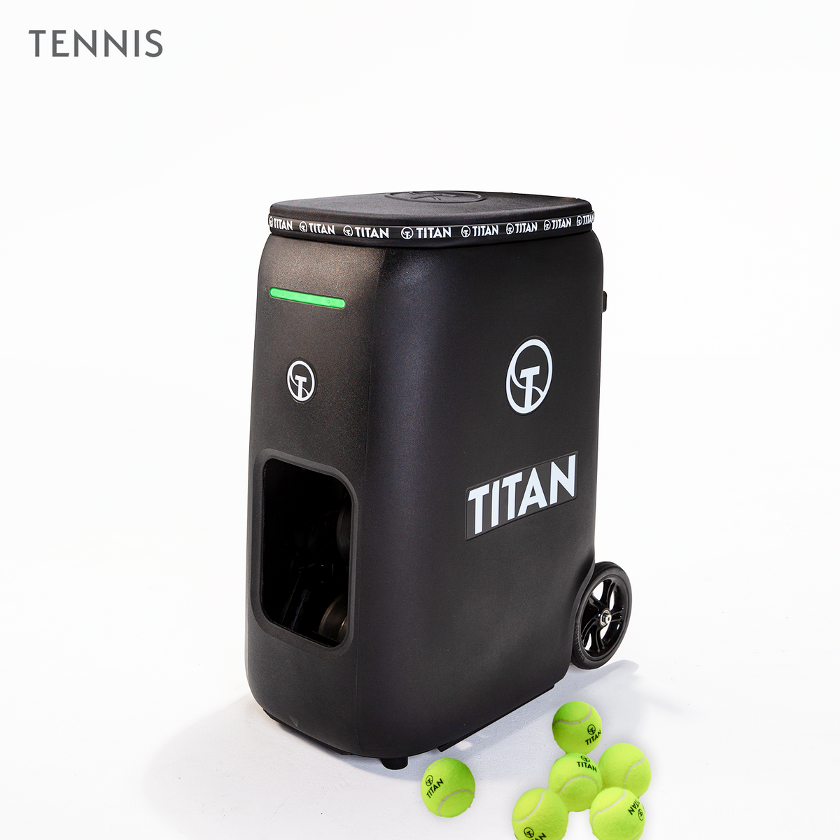 Titan ONE tennis ball machine front view