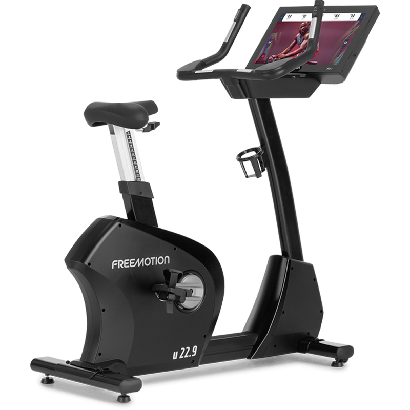 Freemotion u22.9 upright bike with 22-inch touchscreen